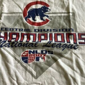 Chicago Cubs 2007 Central Division Champions Tee - Red, Blue, White